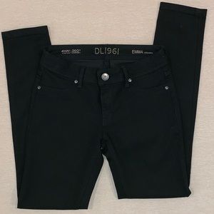 Black DL1961 skinny jeans